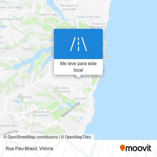 Rua Pau-Brasil mapa