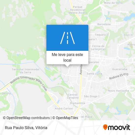 Rua Paulo Silva mapa