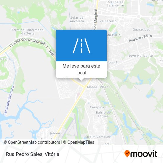 Rua Pedro Sales mapa