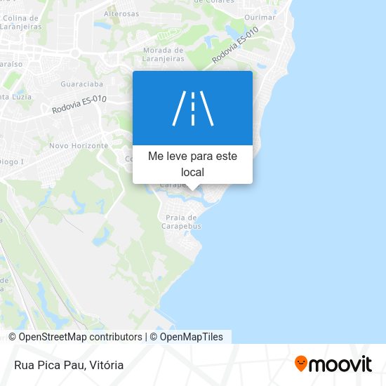 Rua Pica Pau mapa