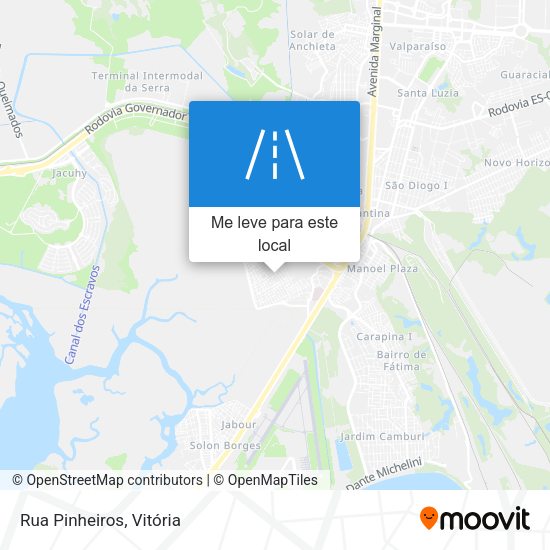 Rua Pinheiros mapa