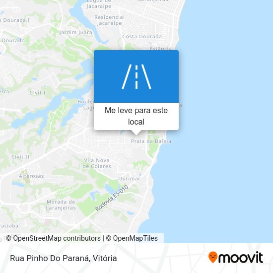 Rua Pinho Do Paraná mapa