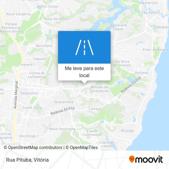 Rua Pituba mapa
