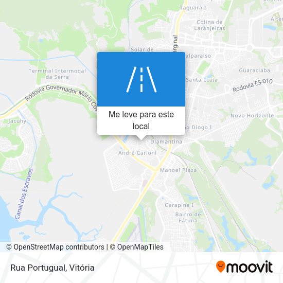 Rua Portugual mapa