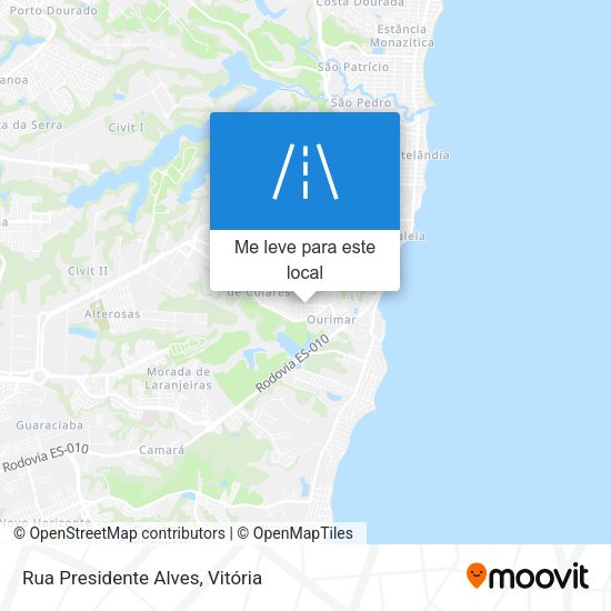 Rua Presidente Alves mapa