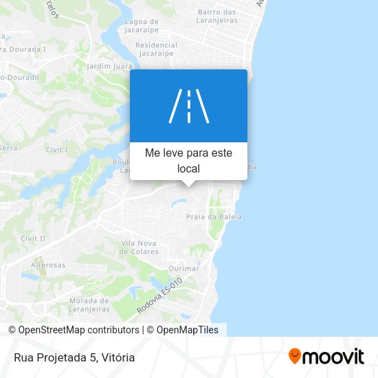 Rua Projetada 5 mapa