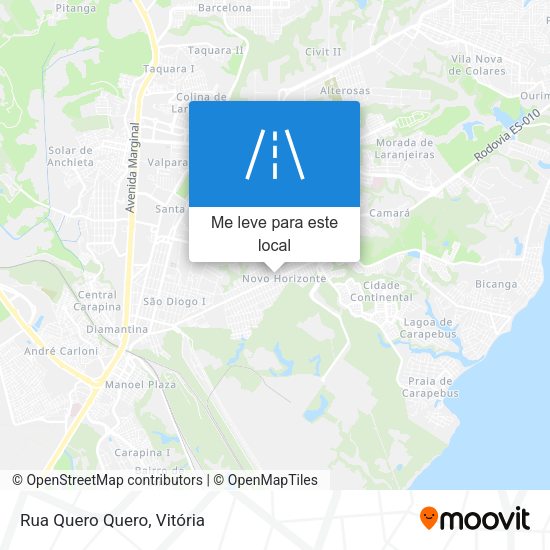 Rua Quero Quero mapa