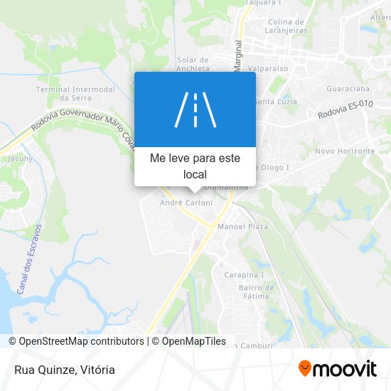 Rua Quinze mapa