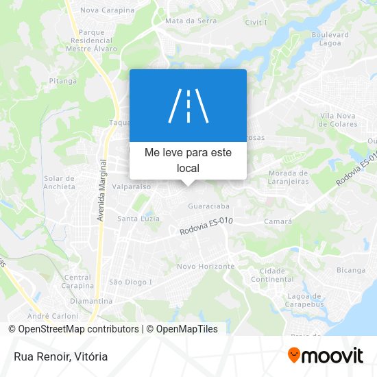Rua Renoir mapa