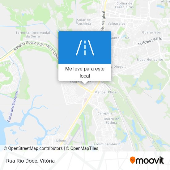 Rua Rio Doce mapa