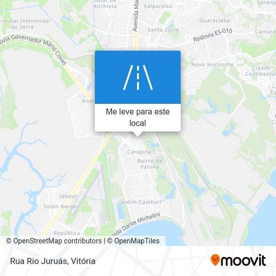 Rua Rio Juruás mapa
