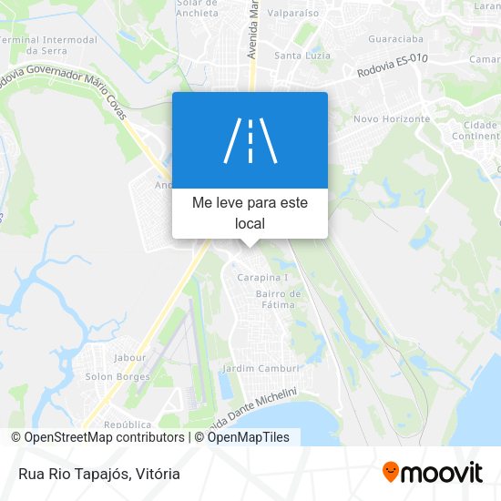 Rua Rio Tapajós mapa