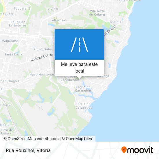 Rua Rouxinol mapa