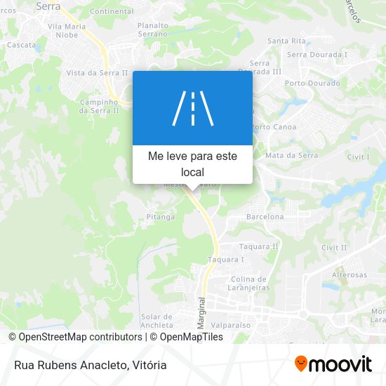 Rua Rubens Anacleto mapa