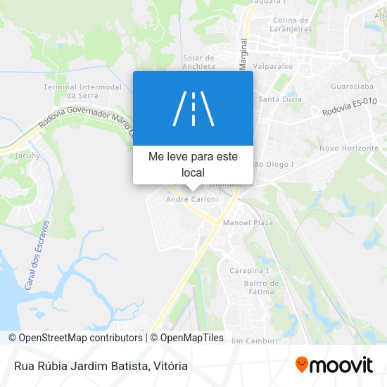 Rua Rúbia Jardim Batista mapa
