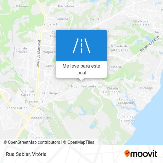 Rua Sabiar mapa