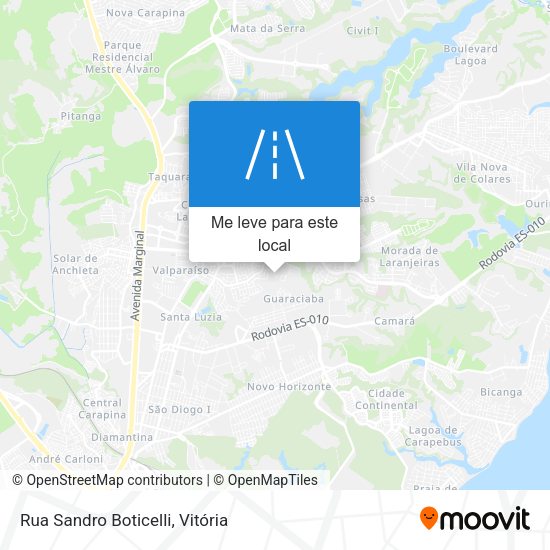 Rua Sandro Boticelli mapa