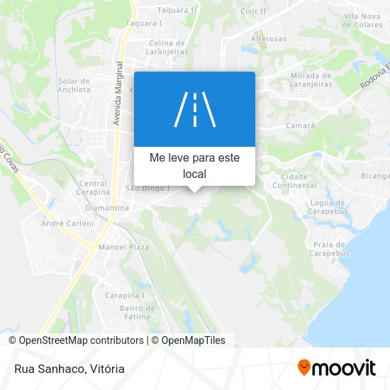 Rua Sanhaco mapa
