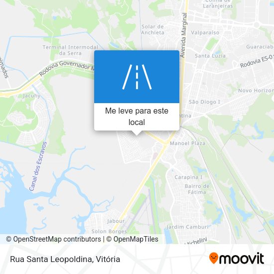 Rua Santa Leopoldina mapa