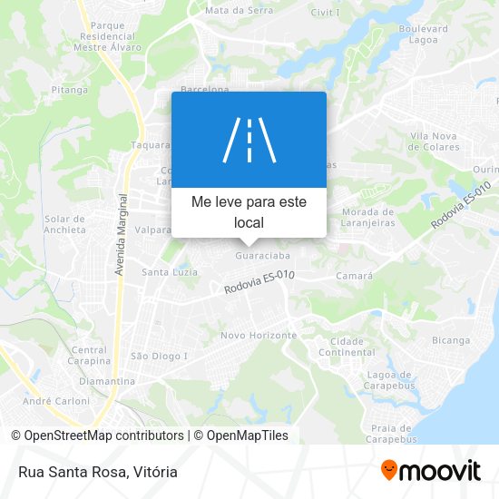 Rua Santa Rosa mapa