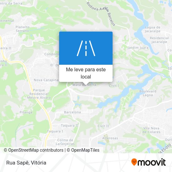 Rua Sapê mapa