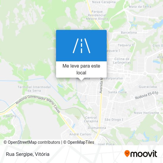 Rua Sergipe mapa