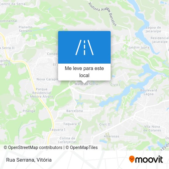 Rua Serrana mapa