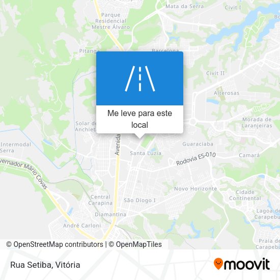 Rua Setiba mapa