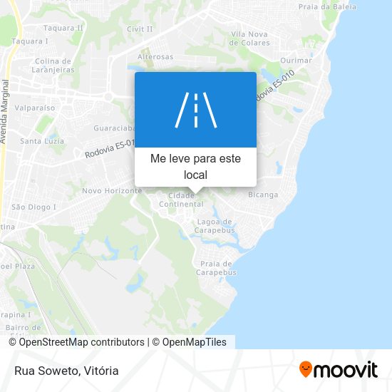 Rua Soweto mapa