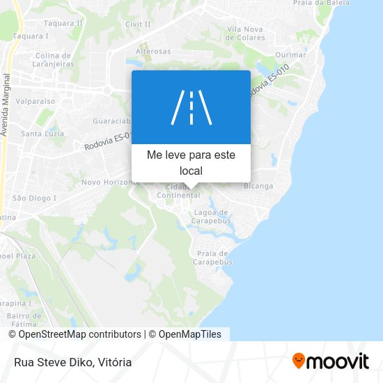 Rua Steve Diko mapa