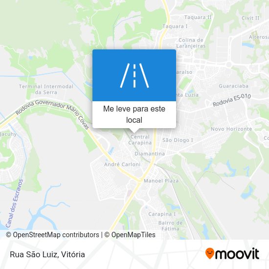Rua São Luiz mapa