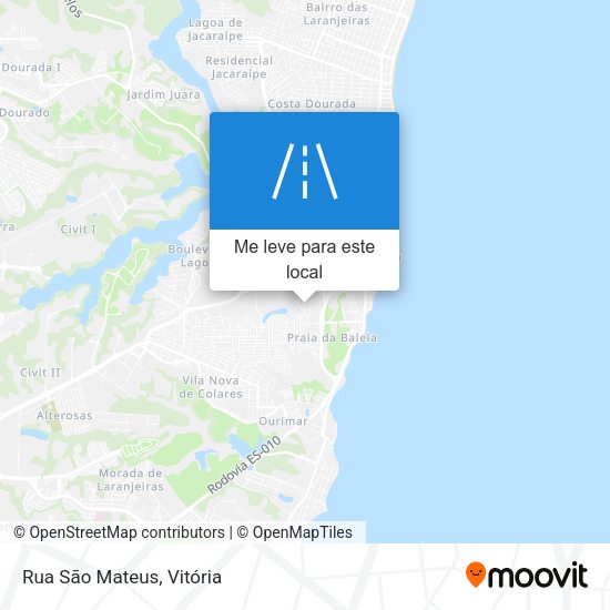 Rua São Mateus mapa
