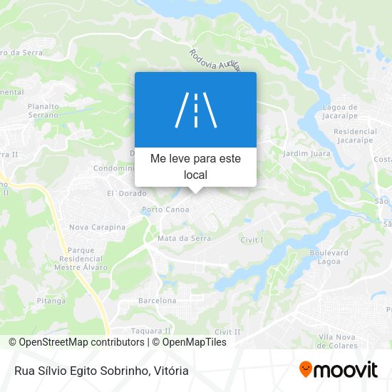 Rua Sílvio Egito Sobrinho mapa