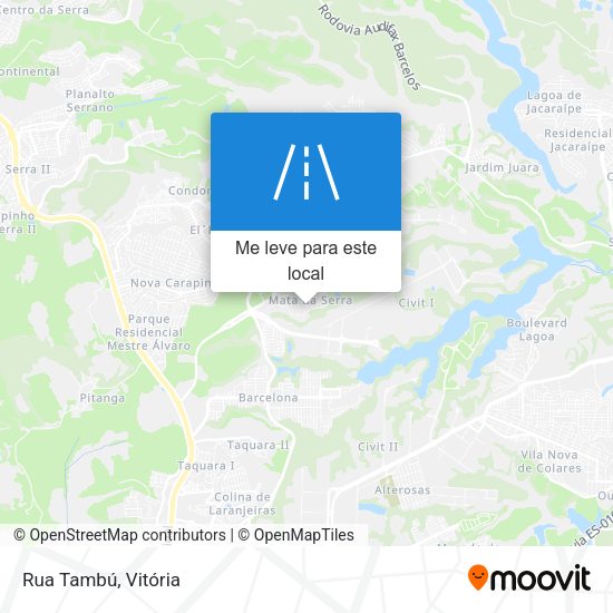 Rua Tambú mapa