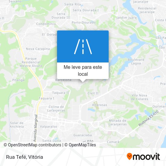 Rua Tefé mapa