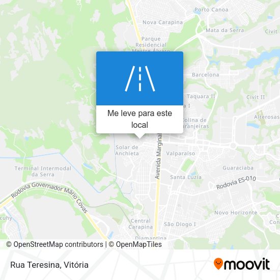 Rua Teresina mapa