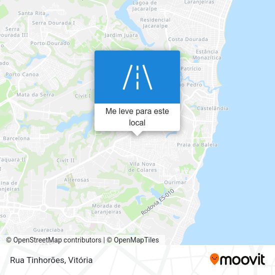 Rua Tinhorões mapa