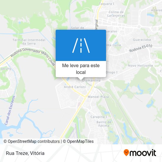 Rua Treze mapa