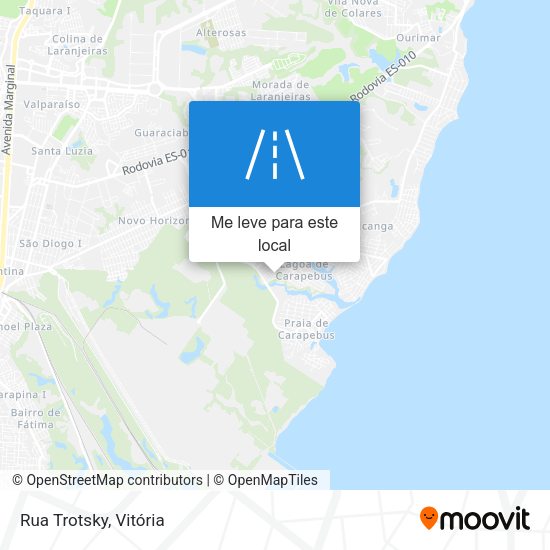 Rua Trotsky mapa