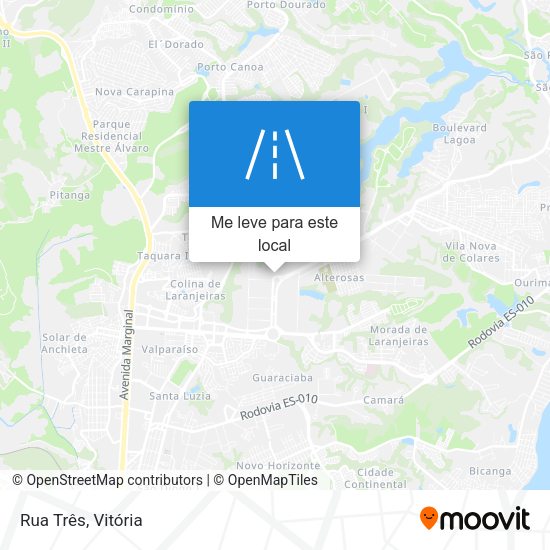 Rua Três mapa