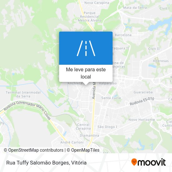 Rua Tuffy Salomão Borges mapa
