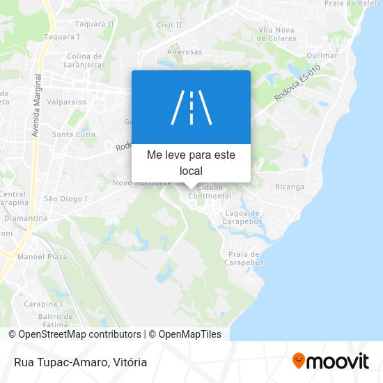 Rua Tupac-Amaro mapa