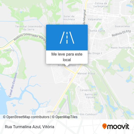 Rua Turmalina Azul mapa