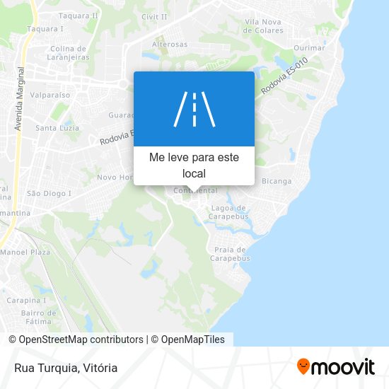 Rua Turquia mapa