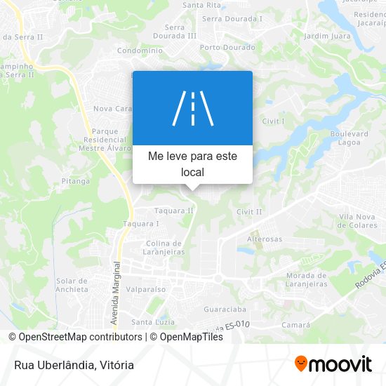 Rua Uberlândia mapa
