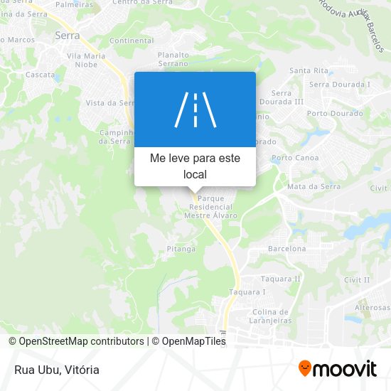 Rua Ubu mapa