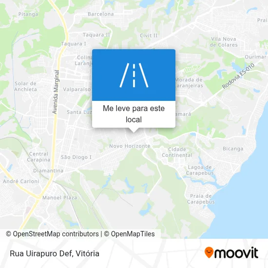 Rua Uirapuro Def mapa