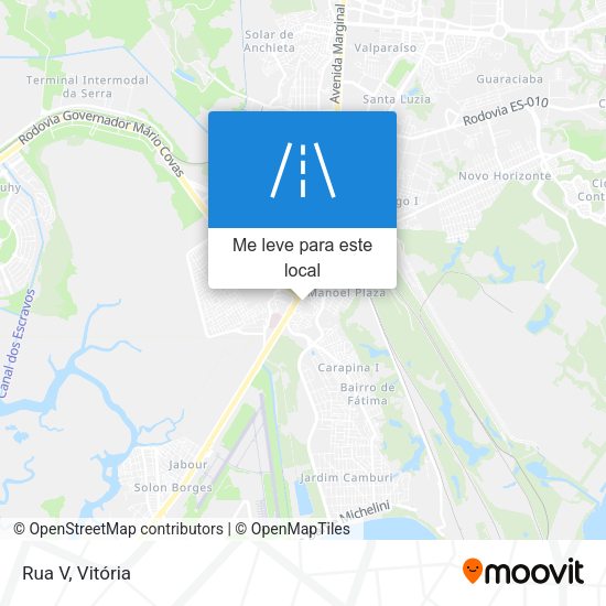 Rua V mapa