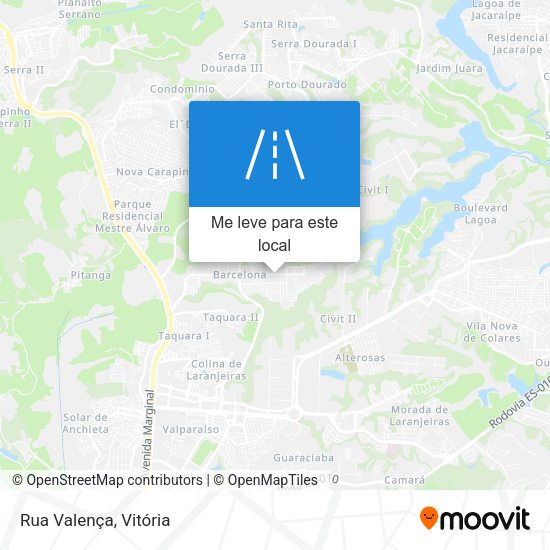 Rua Valença mapa
