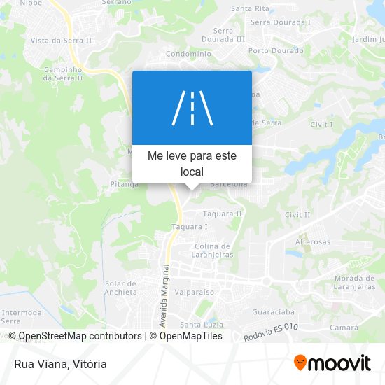 Rua Viana mapa